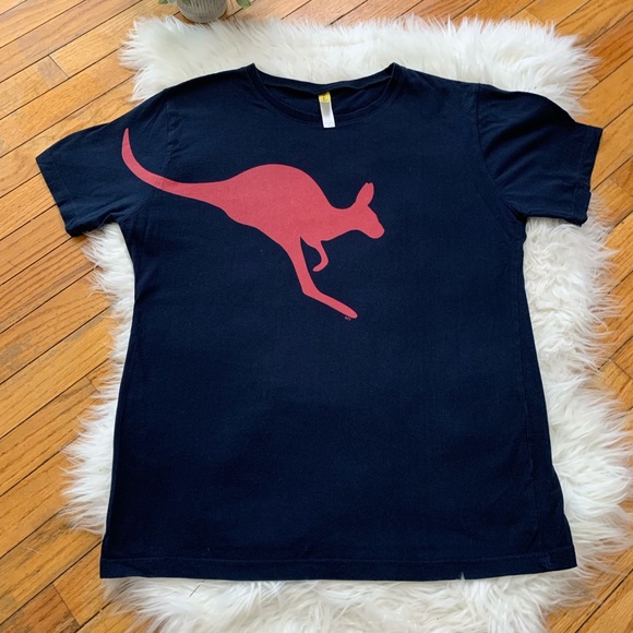 Ken Done Kangaroo T-shirt Made In Australia Navy - Picture 4 of 8